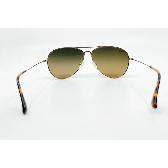 Maui Jim Japan Mavericks MJ-264-16 Gold Metal Sunglasses 61  display picture 3